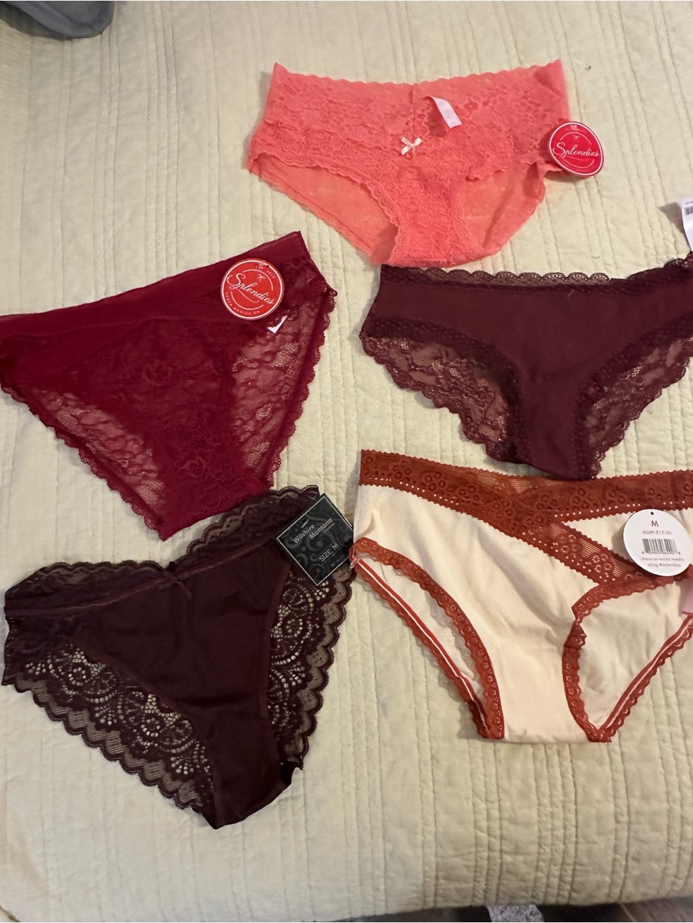 Splendies Women’s lot of 5 Maroon NWT Medium